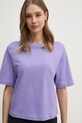 Βαμβακερό μπλουζάκι United Colors of Benetton μωβ 3BL0E17G5