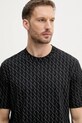 Βαμβακερό μπλουζάκι Armani Exchange μαύρο XM001228.AF10356.NOS