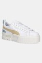 Παπούτσια Puma Mayze Lth απομίμηση λείου δέρματος λευκό 381983