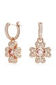Σκουλαρίκια Swarovski IDYLLIA ζιρκόνια ροζ 5674212