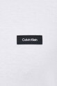 Βαμβακερή μπλούζα με μακριά μανίκια Calvin Klein K10K111847 λευκό