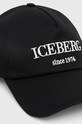 Βαμβακερό καπέλο του μπέιζμπολ Iceberg 7103.6920 μαύρο AW23