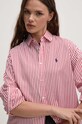 Βαμβακερό πουκάμισο Polo Ralph Lauren λευκό 211910743
