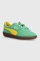 Σουέτ αθλητικά παπούτσια Puma Palermo Cobalt Glaze δέρμα σαμουά πράσινο 396463