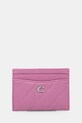 Δερμάτινη θήκη για κάρτες Coach Essential Card Case ροζ CM434