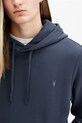 Βαμβακερή μπλούζα AllSaints RAVEN OTH HOODY M003NZ σκούρο μπλε SS25