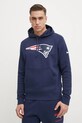 Μπλούζα Nike New England Patriots με κουκούλα σκούρο μπλε NKDK.41S.8K.N09