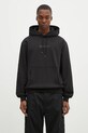 Βαμβακερή μπλούζα Maharishi Maharishi Organic Hooded Sweat με κουκούλα μαύρο 4622.BLACK