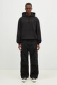 Βαμβακερή μπλούζα Maharishi Maharishi Organic Hooded Sweat 4622.BLACK μαύρο