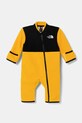 Ολόσωμη φόρμα μωρού The North Face BABDENALI ONE PIECE SET NF0A88W056P1 κίτρινο AW24