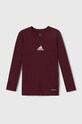 Παιδικό μακρυμάνικο adidas Performance TEAM BASE TEE Y άλλο μπορντό GN7510