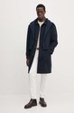 Μάλλινο παλτό Tommy Hilfiger MW0MW37395 σκούρο μπλε AW24