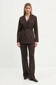 Σακάκι Samsoe Samsoe F24400191 καφέ AW24