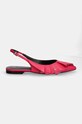 Δερμάτινες μπαλαρίνες Patrizia Pepe 8Z0006.L026.M513 ροζ AW24