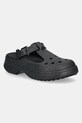 Παντόφλες Crocs Classic Mary Jane Glitter Clog φλατ μαύρο 210737.001