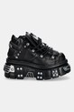 Δερμάτινα αθλητικά παπούτσια New Rock ITALI NEGRO+ NOMADA NEGRO+ TOWER NEGRO E14 M.106.S70 μαύρο AA00