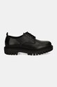 Δερμάτινα κλειστά παπούτσια Tommy Hilfiger CASUAL HILFIGER CHUNKY LTH SHOE FM0FM05301 μαύρο AW24
