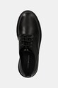 Δερμάτινα κλειστά παπούτσια Tommy Hilfiger CASUAL HILFIGER CHUNKY LTH SHOE μαύρο FM0FM05301