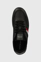 Δερμάτινα αθλητικά παπούτσια Tommy Hilfiger TH BASKET CORE LITE μαύρο FM0FM05116