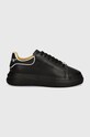 Δερμάτινα αθλητικά παπούτσια Philipp Plein Lo-Top Mega Star USC0599.PLE005N.0202 μαύρο AW24