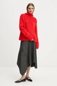 Φούστα Remain Striped Draped 502080000 γκρί AW24