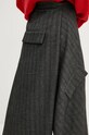 Ρούχα Φούστα Remain Striped Draped 502080000 γκρί