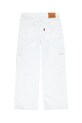 Κοριτσίστικα Παιδικά τζιν Levi's 94 BAGGY CARGO 3EK991 λευκό