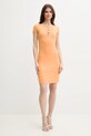 Φόρεμα Guess ELIS W4YK13.KAQL2 πορτοκαλί NC24
