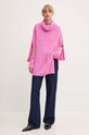 Μάλλινο πουλόβερ MMC STUDIO PL BITENEO BITENEO.SWEATER ροζ AW24