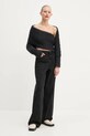 Μάλλινο πουλόβερ Sunnei RTWWKNW002 μαύρο AW24