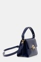 Δερμάτινη τσάντα Coccinelle COCCINELLEBINXIE SHINY CA E1.R8B.58.01.01 σκούρο μπλε AW24