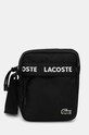 Σακίδιο Lacoste υφασμάτινο μαύρο NU4686NZ
