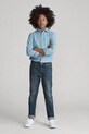 Πουκάμισο Polo Ralph Lauren μακρύ μπλε 323703283001