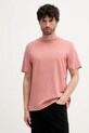 Βαμβακερό μπλουζάκι Calvin Klein κανονικό πορτοκαλί LV04LB275G