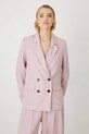Blazer με μείγμα λινών Medicine ροζ RS25.KZD900