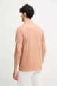 Ρούχα Βαμβακερό μπλουζάκι Lacoste TH6710 πορτοκαλί