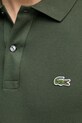 Βαμβακερό μπλουζάκι πόλο Lacoste PH4012 πράσινο