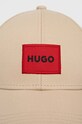 Βαμβακερό καπέλο του μπέιζμπολ HUGO 50492745 μπεζ AA00