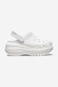 Παντόφλες Crocs Classic Mega Crush Clog 5-8 cm λευκό 207988.WHITE