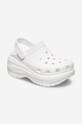 Παντόφλες Crocs Classic Mega Crush Clog λευκό 207988.WHITE