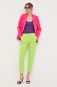 Σακάκι Morgan VCRIS.F VCRIS.F.ROSE.FLUO ροζ SS25