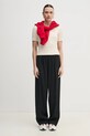 Βαμβακερό πουλόβερ Tommy Hilfiger WW0WW38744.PPYX μπεζ SS25