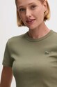 Βαμβακερό μπλουζάκι Lacoste πράσινο TF5538