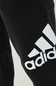 Βαμβακερό παντελόνι adidas μαύρο HA4342