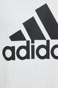 Βαμβακερό μπλουζάκι adidas IC9349 λευκό