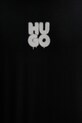 Βαμβακερό μπλουζάκι HUGO 50488904 μαύρο