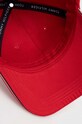 Βαμβακερό καπέλο του μπέιζμπολ Tommy Hilfiger κόκκινο AM0AM12035