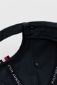 Βαμβακερό καπέλο του μπέιζμπολ Tommy Hilfiger σκούρο μπλε AM0AM12035