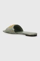 Παπούτσια Δερμάτινες παντόφλες Tory Burch Eleanor Slide 155132.300 πράσινο