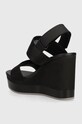 Παπούτσια Σανδάλια Calvin Klein Jeans WEDGE SANDAL WEBBING IN MR WEDGE SANDAL WEBBING IN MR YW0YW01360 μαύρο